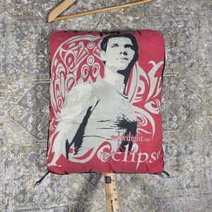 Vintage Y2k Twilight Eclipse Team Jacob Double Sided Pillow